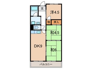 コーポ上口の物件間取画像